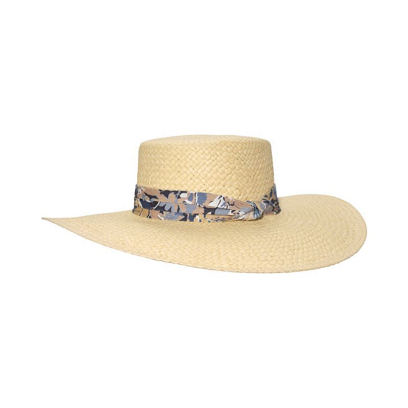 프린팅 모자 Rustic Printed Band Sun Hat 21909952 Natural, Blue