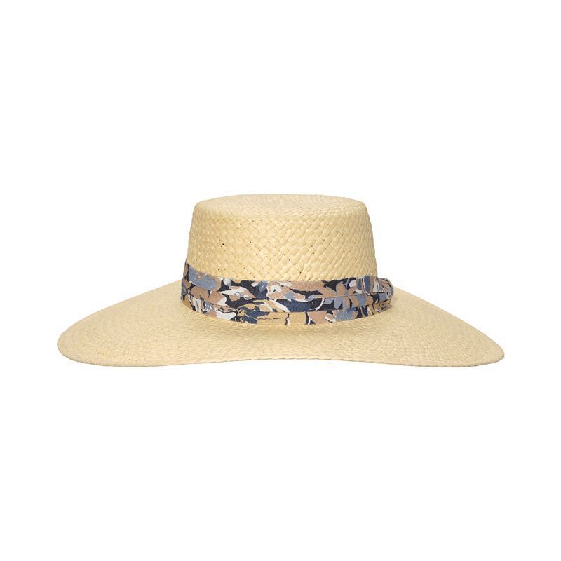 프린팅 모자 Rustic Printed Band Sun Hat 21909952 Natural, Blue