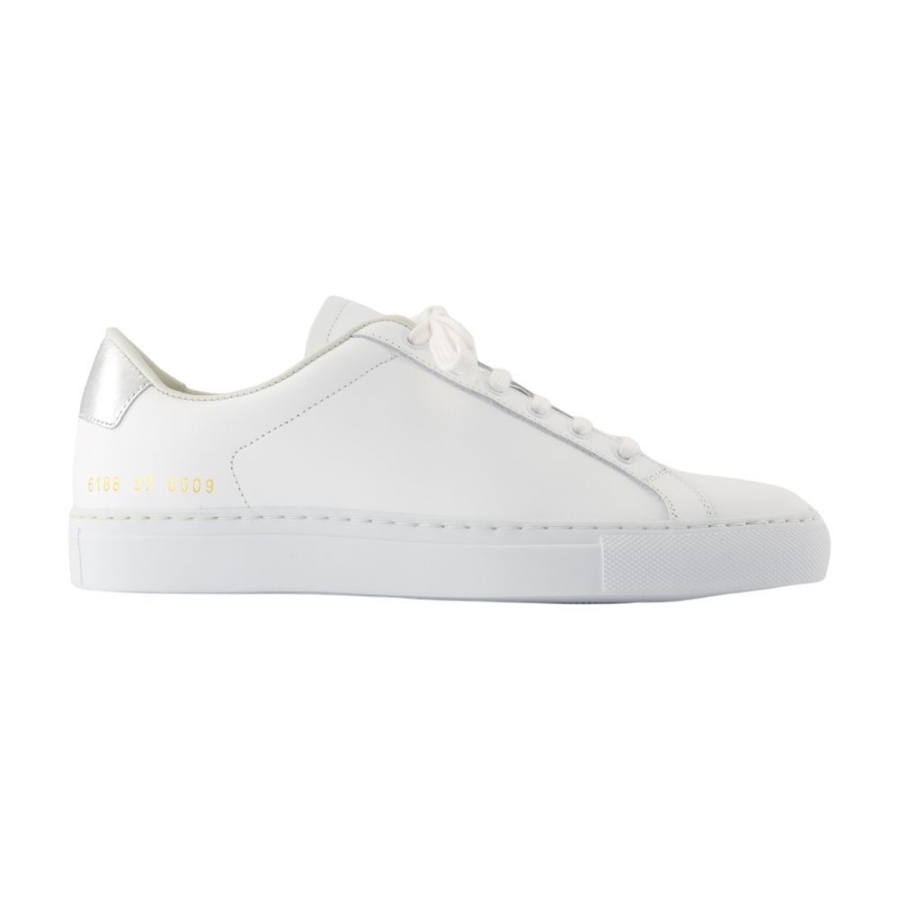 레트로 클래식 스니커즈 가죽 실버 Retro Classic Sneakers - COMMON PROJECTS - Leather - Silver