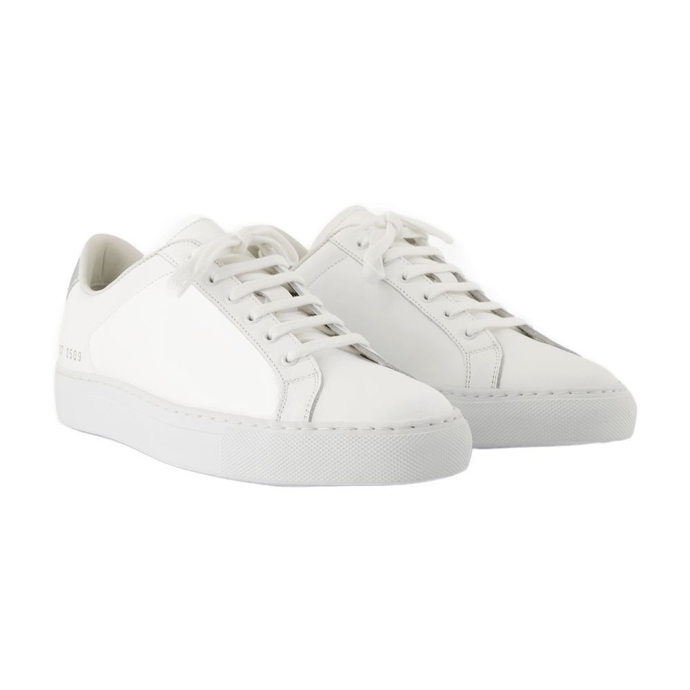 레트로 클래식 스니커즈 가죽 실버 Retro Classic Sneakers - COMMON PROJECTS - Leather - Silver