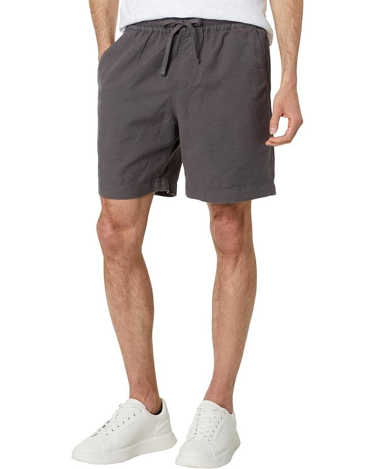 남성 브랜드 업 린넨 바지 Men's Lucky Brand 7" Pull Up Linen Shorts  9883176682471