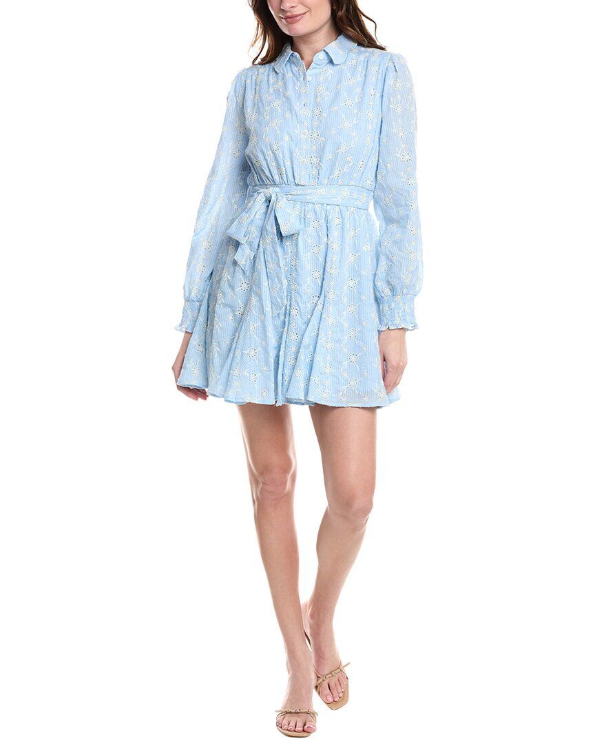 미니 드레스 FATE Eyelet Tie-Waist Mini Dress 1411326544