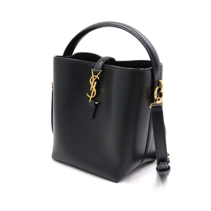 Saint Laurent Small Shiny Leather Shoulder Bag Crossbody