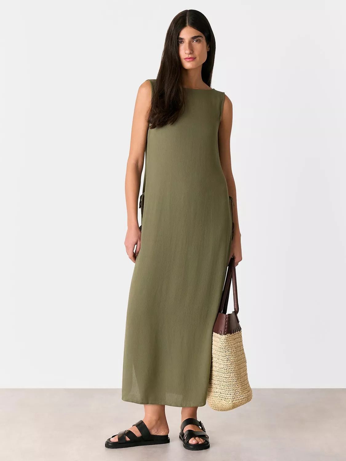 타이 사이드 비치 드레스 Tie Side Beach Dress 113191182 Khaki