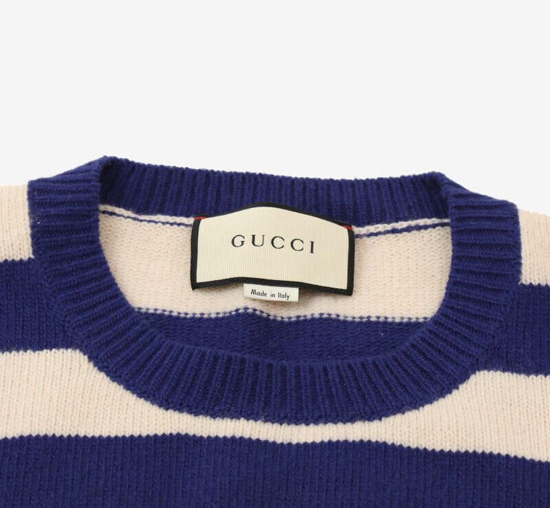 thaihoabaodap93  GUCCI トラ刺繍 Gucci Stripe Tiger Embroidery Wool Knit L 499250 123095968