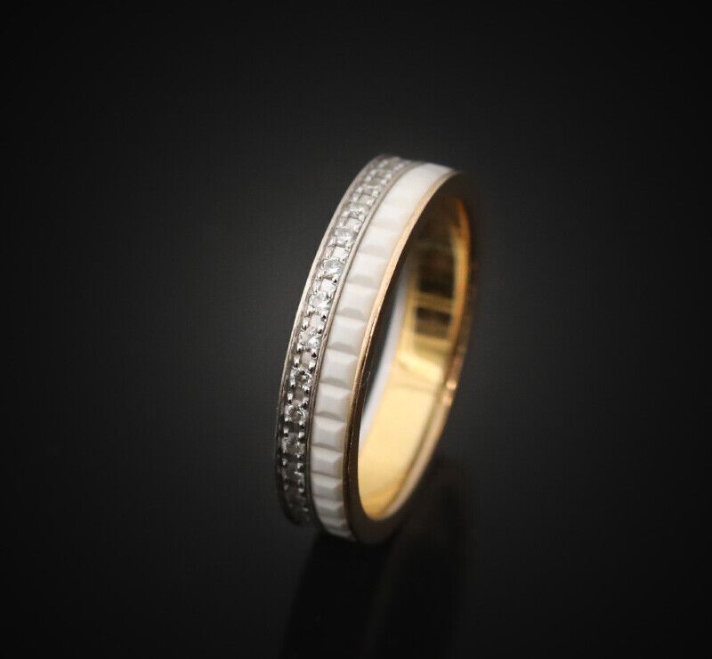 18k 중고  JAL00237 콰트로 화이트 에디션 18K 로즈골드 다이아 48호 7548183384