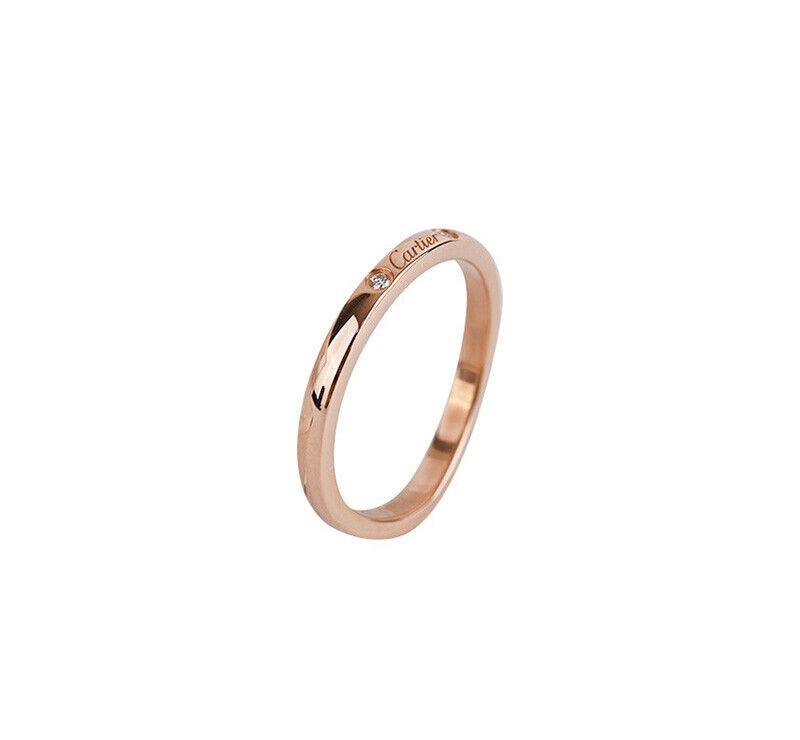 18k 중고  발레린 웨딩밴드 18K 로즈골드 다이아 3P 49호 2MM 7241760122