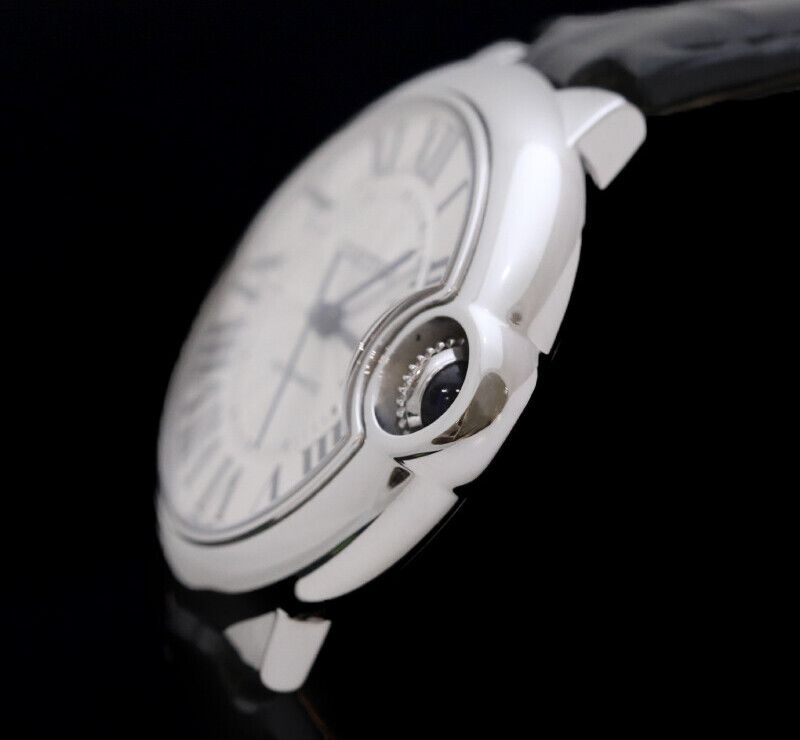 중고 W6920085 발롱블루 스틸 가죽밴드 오토매틱 33MM 7523694904