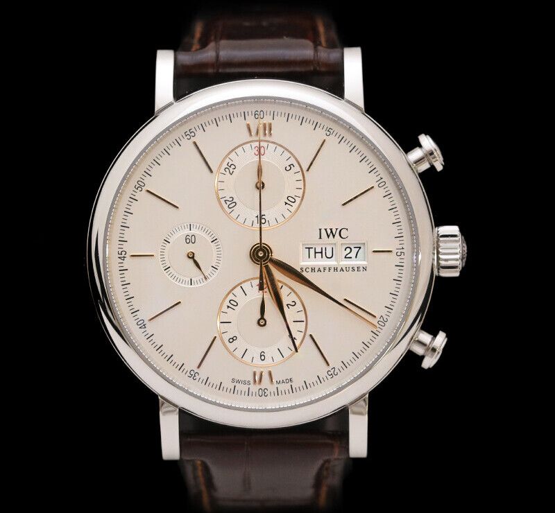 중고  IW391031 포르토피노 크로노 가죽밴드 브라운 42MM 7261183633