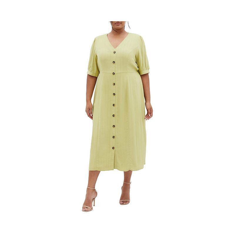드레스 Plus Size Charli Dress 21264826 Light khaki