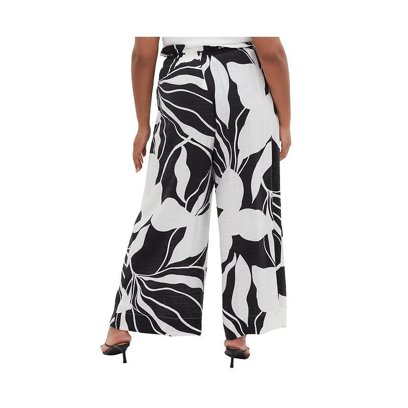 프린트 팬츠 Plus Size Resort Print Pant 20481932 Palm paradise