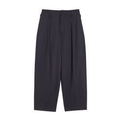 맥시 플리츠 팬츠 Maxi pleated pants LMA8T636GRY84ZA100 charcoal