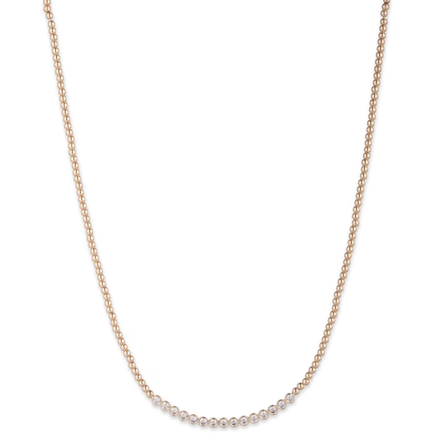 로렌 랄프 크리스탈 골드 목걸이 Lauren Ralph Lauren Crystal & Gold Bead Necklace 751686 Gold & Crystal