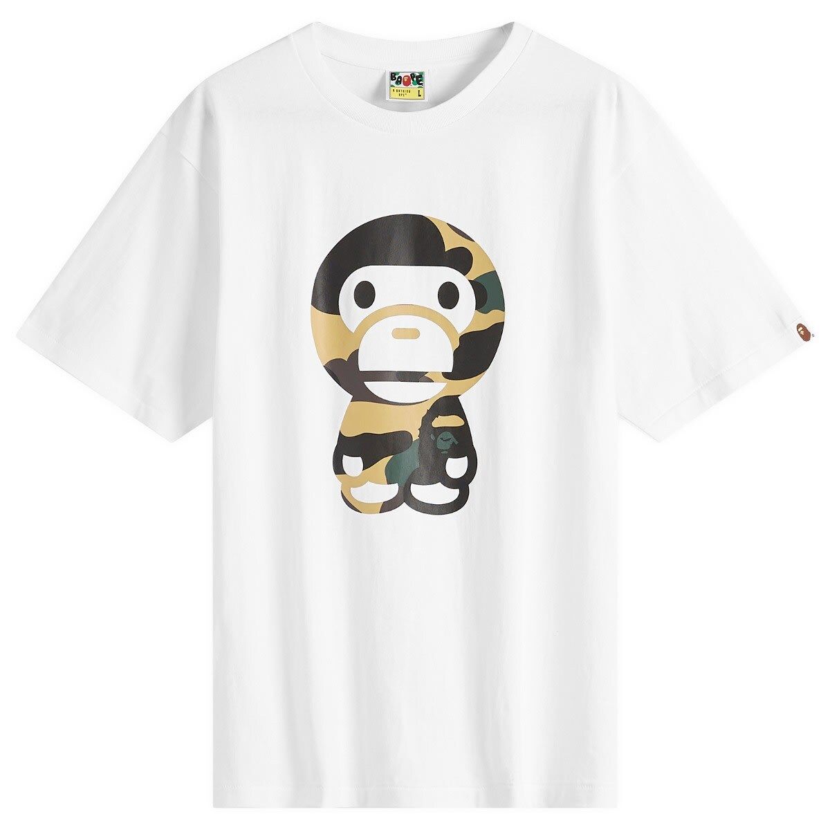 빅 베이비 티셔츠 Giant 1st Camo Big Baby Milo Tee 002TEL301006M-WYL White X Yellow