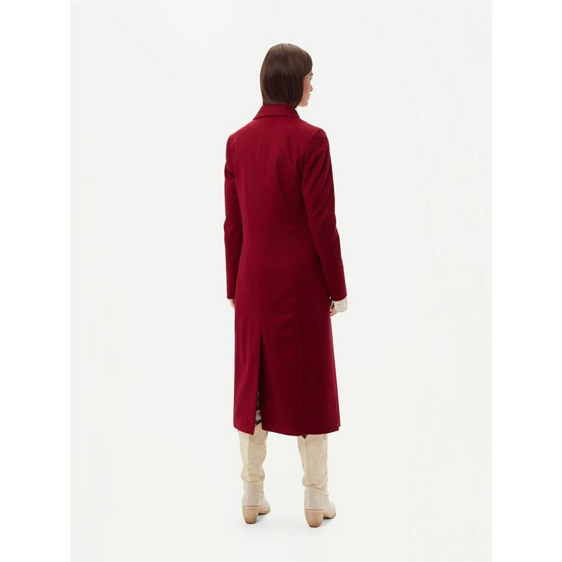 여성 캐시미어 롱 코트 Women's Cashmere Peak Lapel Long Coat 21997524 Red-tawny port