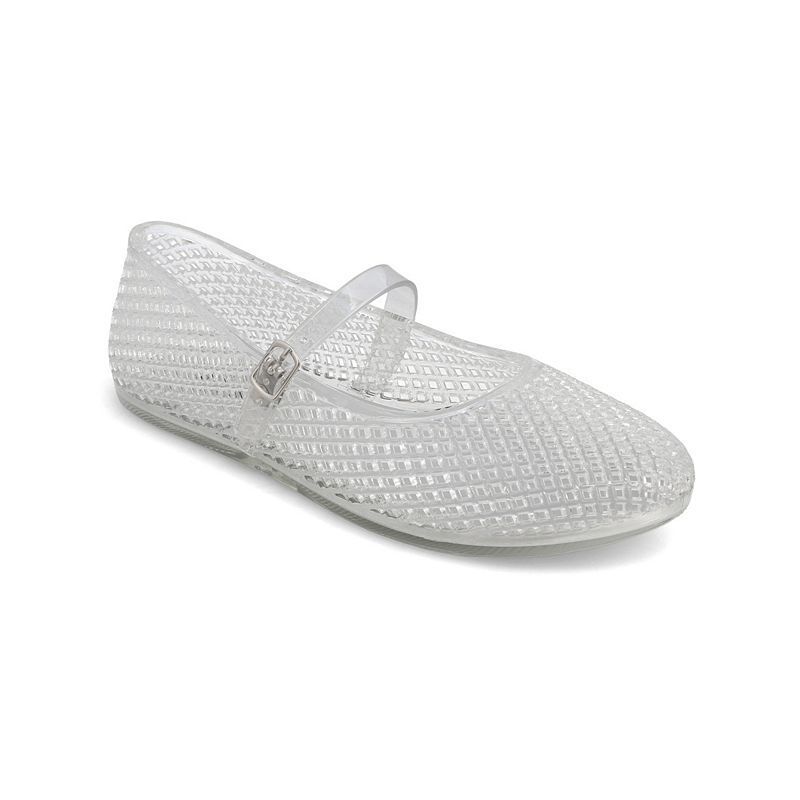 여성 라운드 플랫슈즈 Women's Gianne Jelly Mary-Jane Round Toe Flats 21496072 Clear