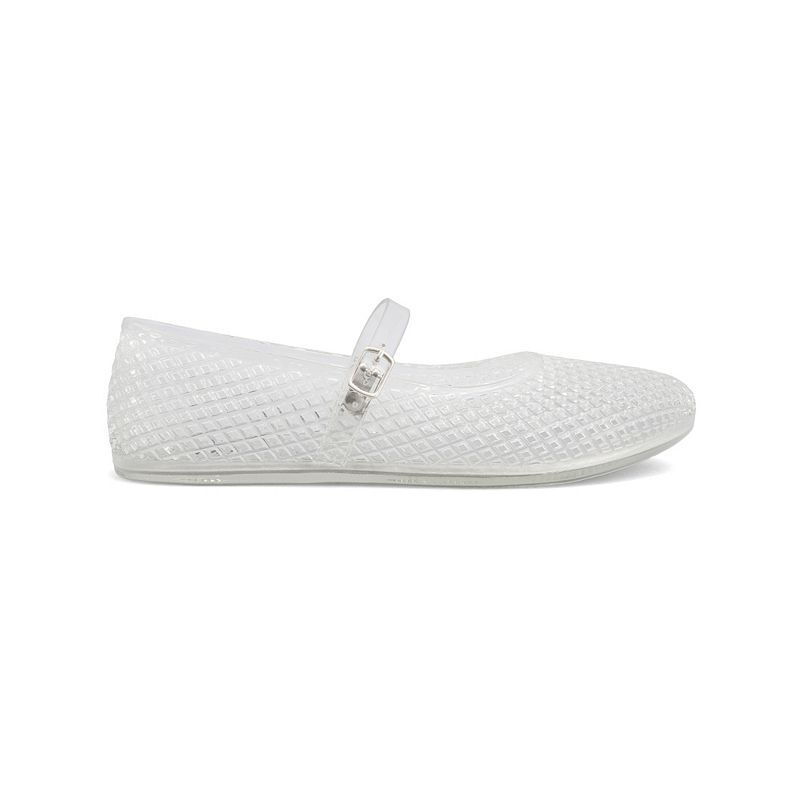 여성 라운드 플랫슈즈 Women's Gianne Jelly Mary-Jane Round Toe Flats 21496072 Clear