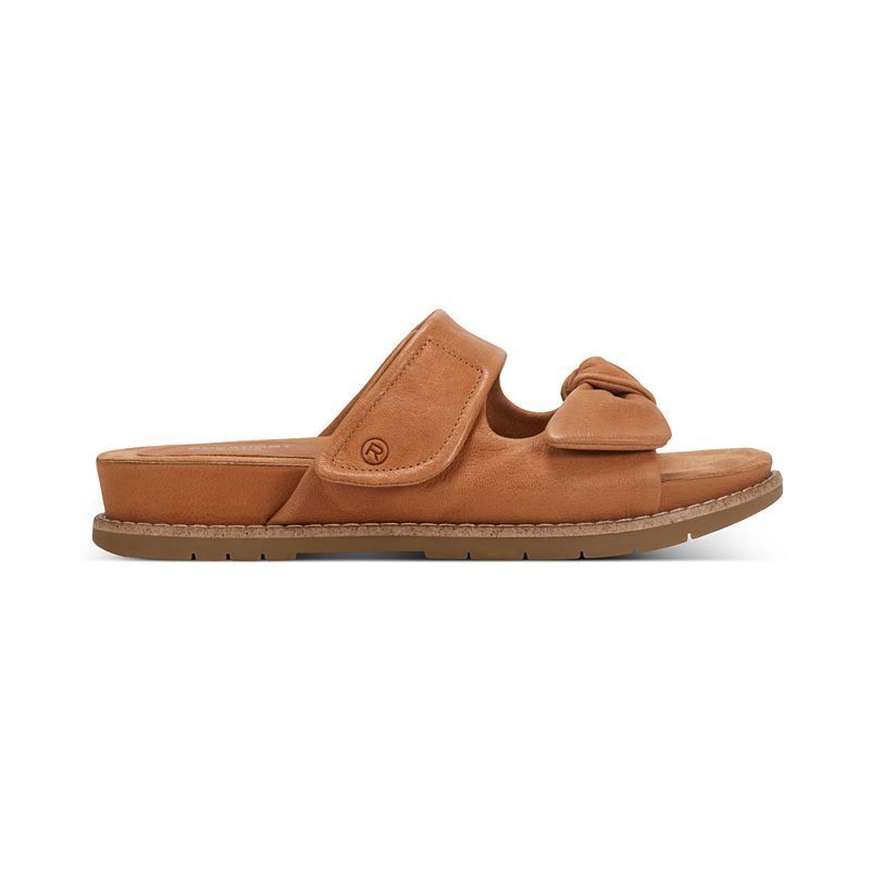 여성 오픈 캐주얼 플랫 샌들 Women's Zova Open Toe Casual Flat Sandals 21097847 Medium Natural Leather