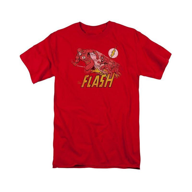 남성 플래시 숏 슬리브 티셔츠 Dc Mens DC Comics Flash Crimson Comet Short Sleeve Adult Tee / T-Shirt 20678487 Red