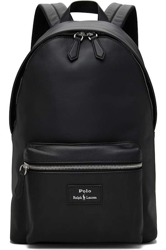 블랙 스무스 가죽 백팩 Black Smooth Leather Backpack 17475241