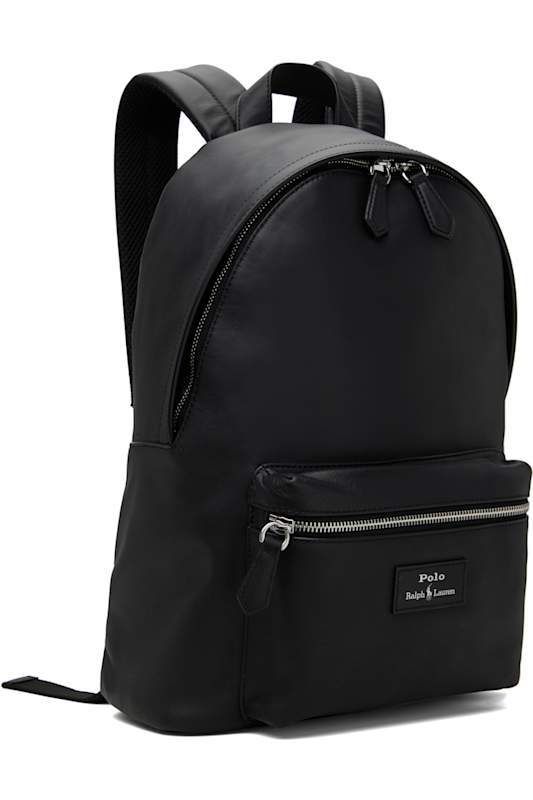 블랙 스무스 가죽 백팩 Black Smooth Leather Backpack 17475241