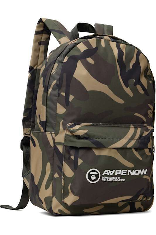 카키 패치 백팩 Khaki Moonface Patch Camo Backpack 17525291