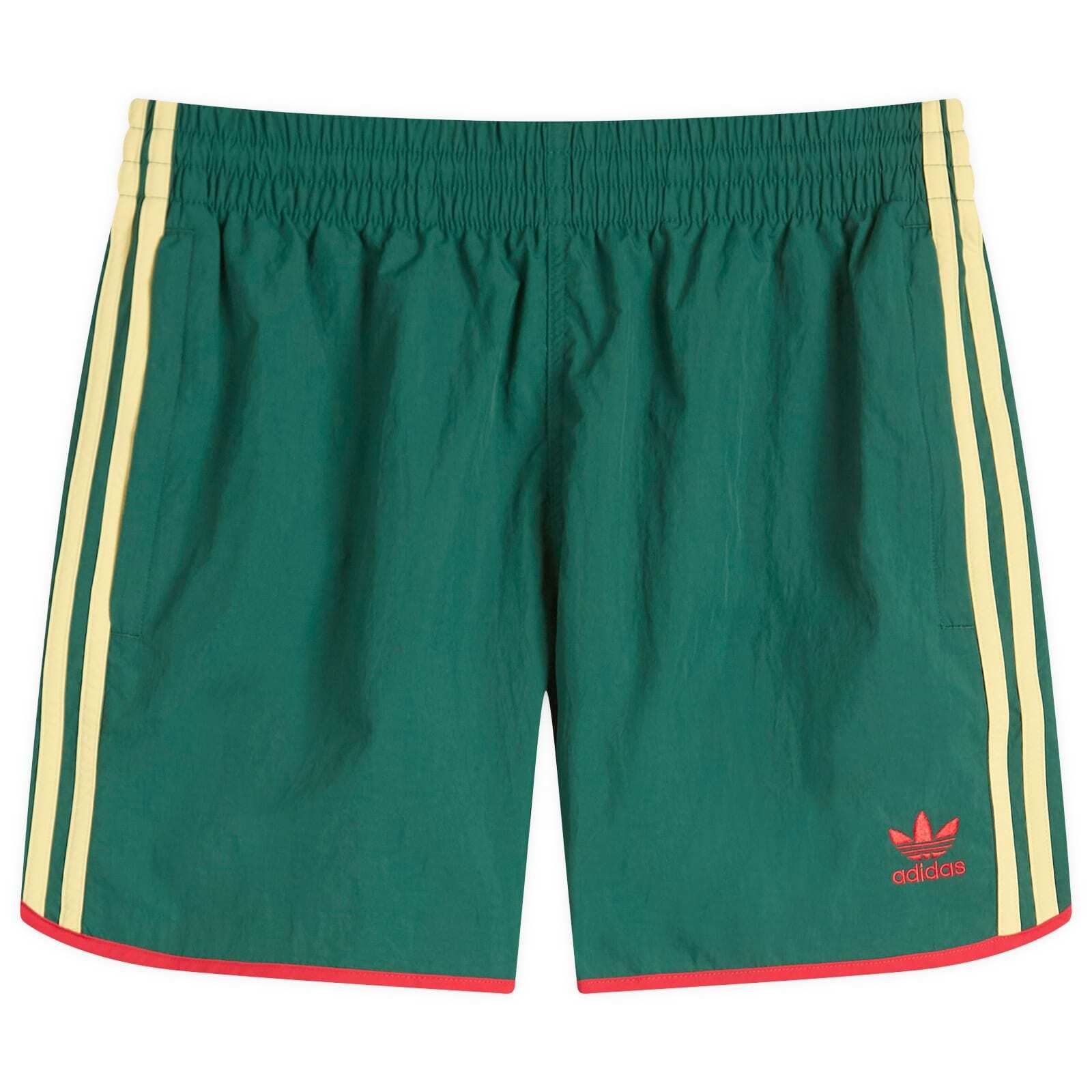 아디컬러 스프린터 바지 Adicolor Classics Sprinter Shorts JP1019 Collegiate Green & Powder Yellow
