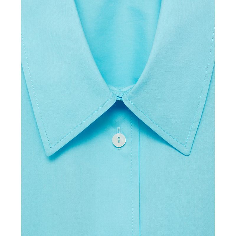 망고(Mango) | 여성 오버사이즈 포플린 셔츠 Womens Oversize Poplin Shirt 20758904 Blue | 트렌비