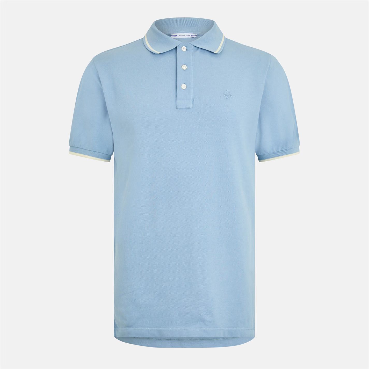 폴로 셔츠 Trimmed Polo Shirt 540674 Sky Blue