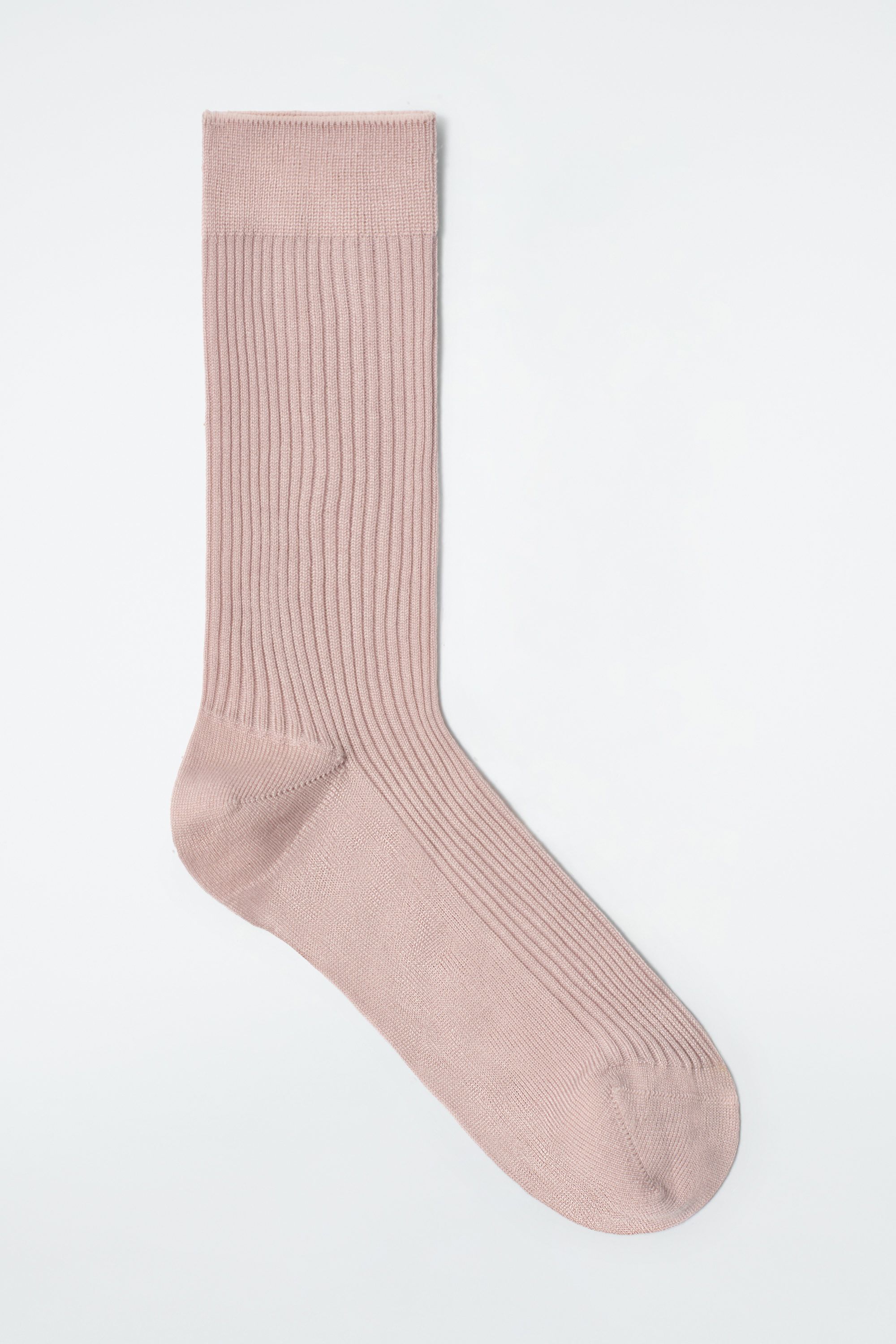 실크 삭스 RIBBED SILK SOCKS 1251483010