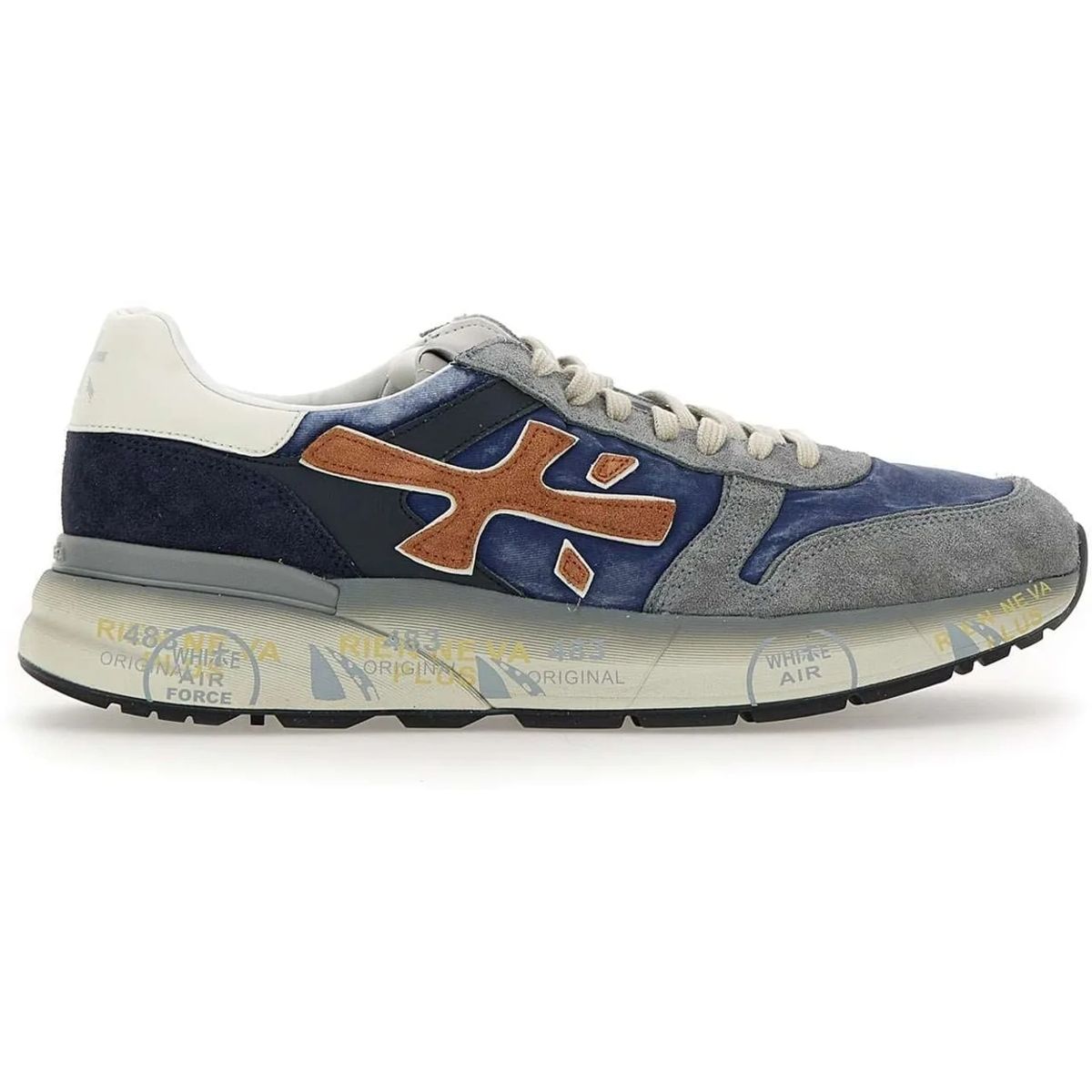 믹 스니커즈 블루 로우 Premiata Mick 7215 Sneakers Blue                        Low-Top Sneaker A0613018