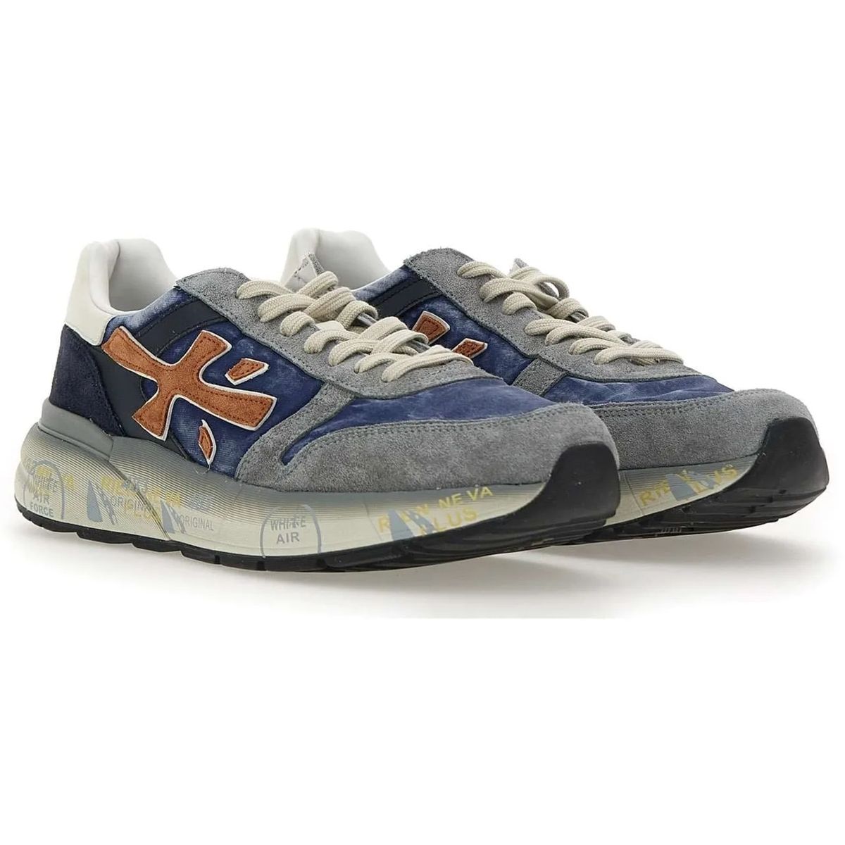 믹 스니커즈 블루 로우 Premiata Mick 7215 Sneakers Blue                        Low-Top Sneaker A0613018