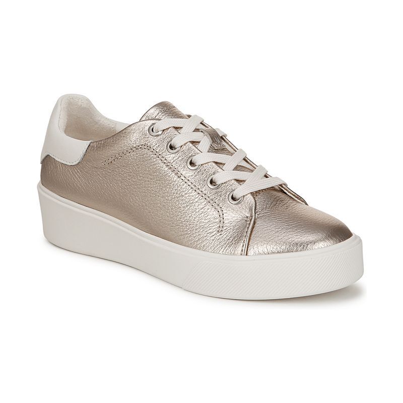 여성 라운드 레이스 업 스니커즈 Women's Morrison 3.0 Round Toe Lace Up Sneakers 22071810 Warm Silver/White Leather