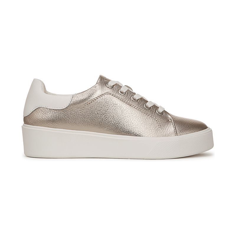 여성 라운드 레이스 업 스니커즈 Women's Morrison 3.0 Round Toe Lace Up Sneakers 22071810 Warm Silver/White Leather