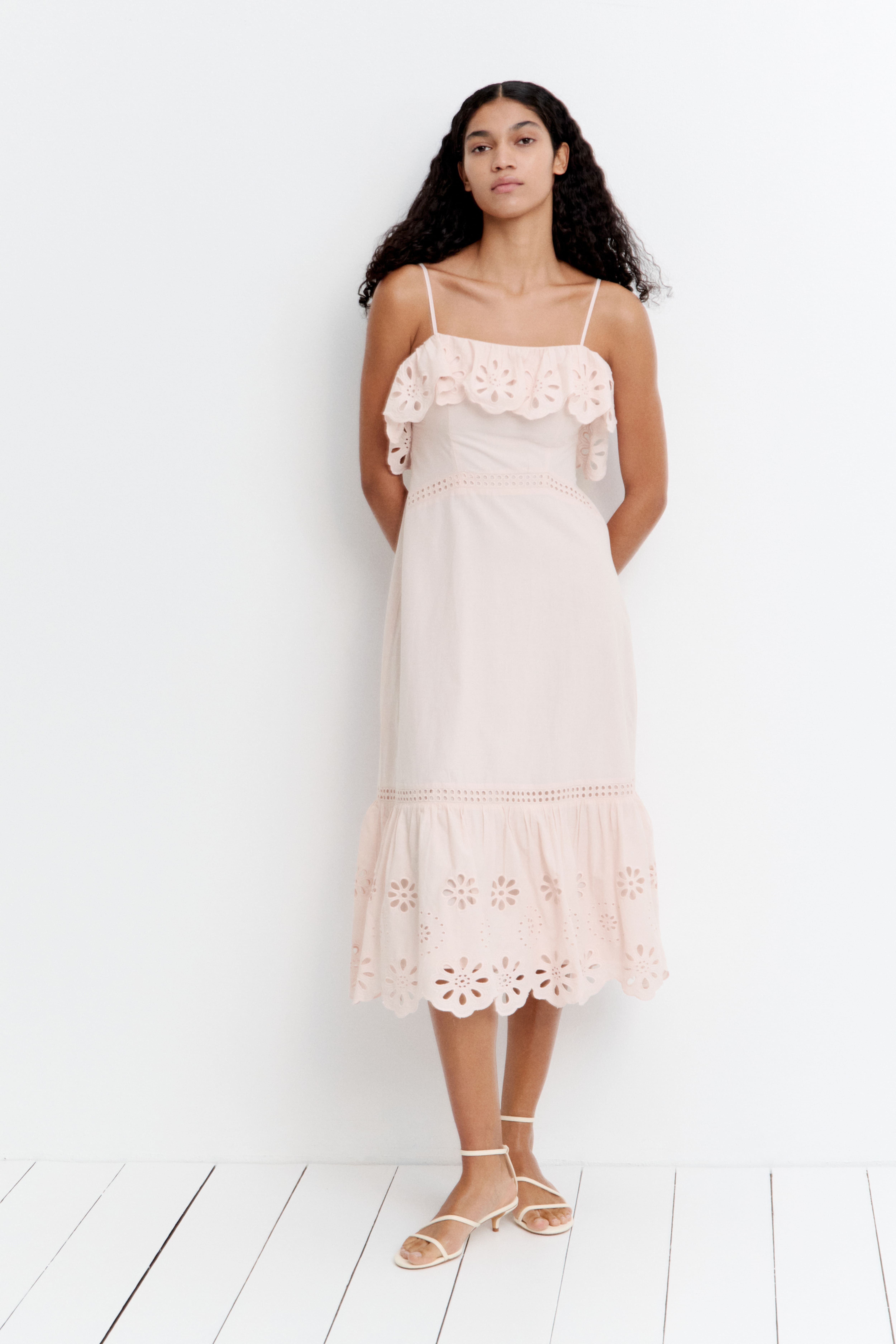 코튼 드레스 Broderie anglaise cotton dress 1282051001