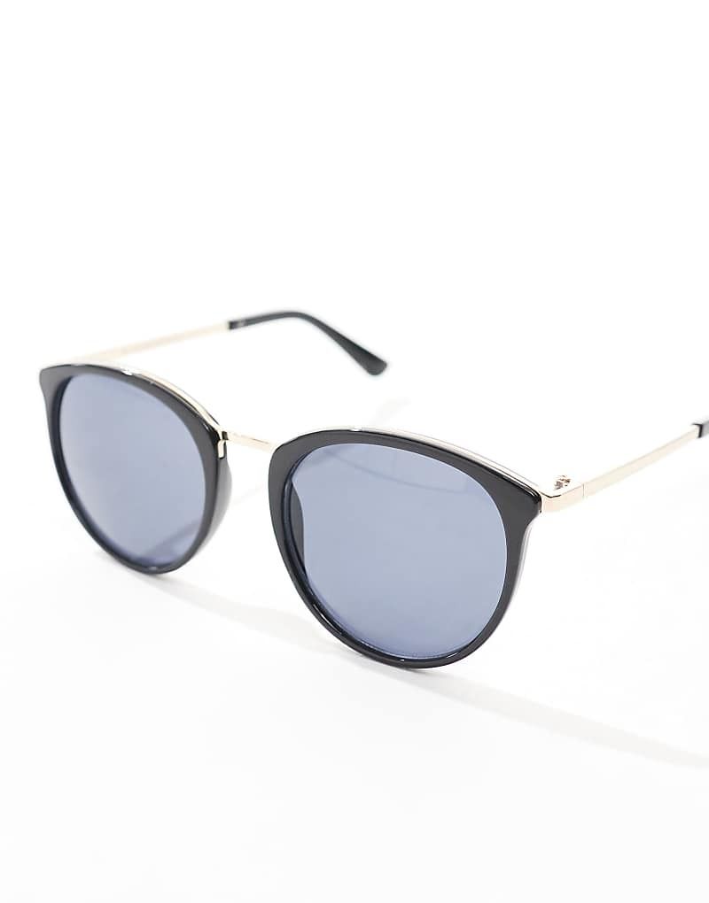 블랙 Runde Sonnenbrille in Schwarz 208188828Schwarz