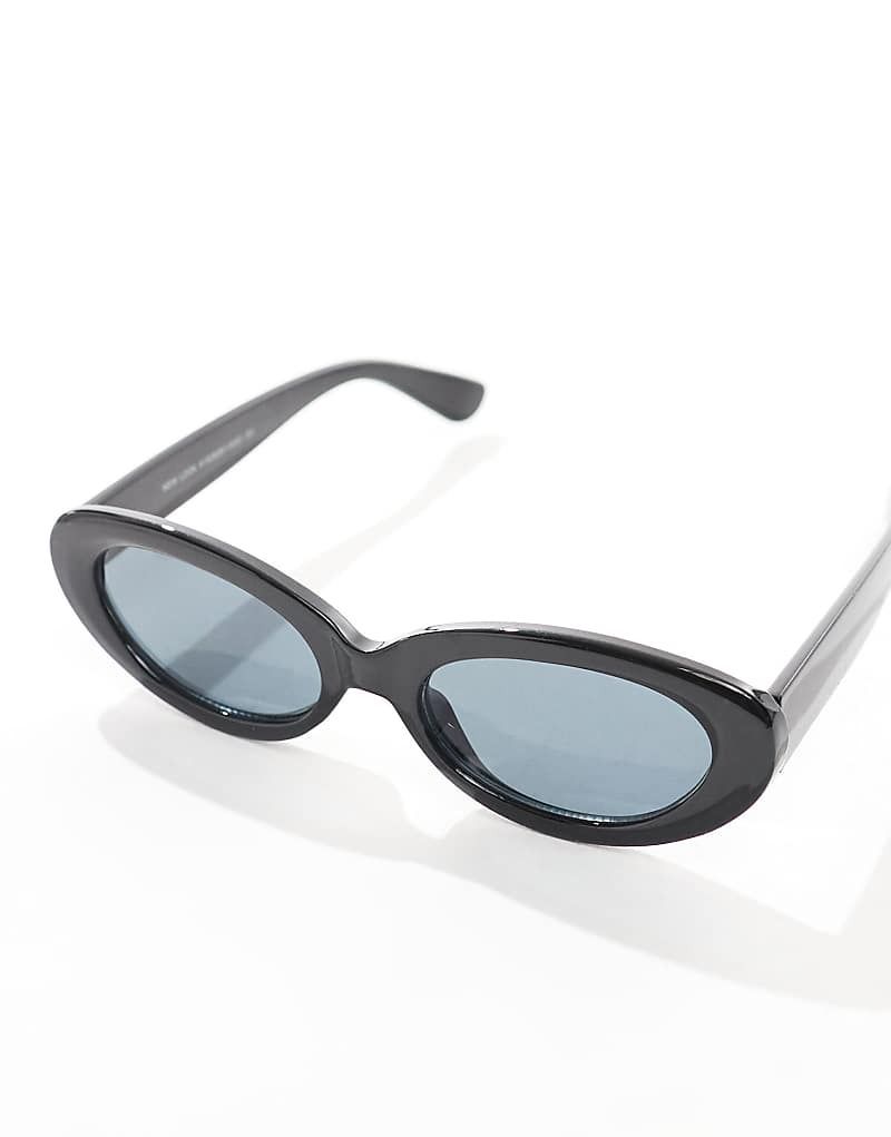 블랙 Ovale Sonnenbrille in Schwarz 208197488Schwarz