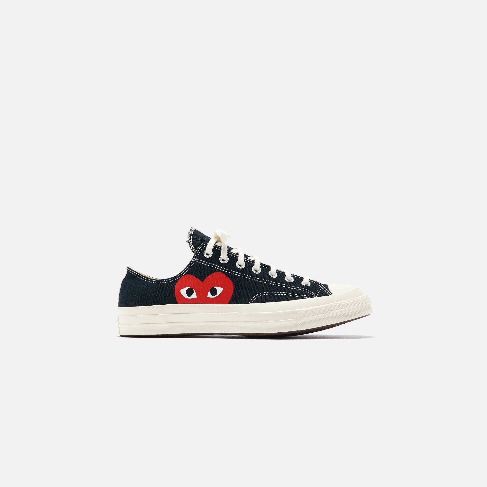 플레이 로우 블랙 Converse x Comme des Garcons CDG Play Chuck Taylor Low - Black 2069376106624