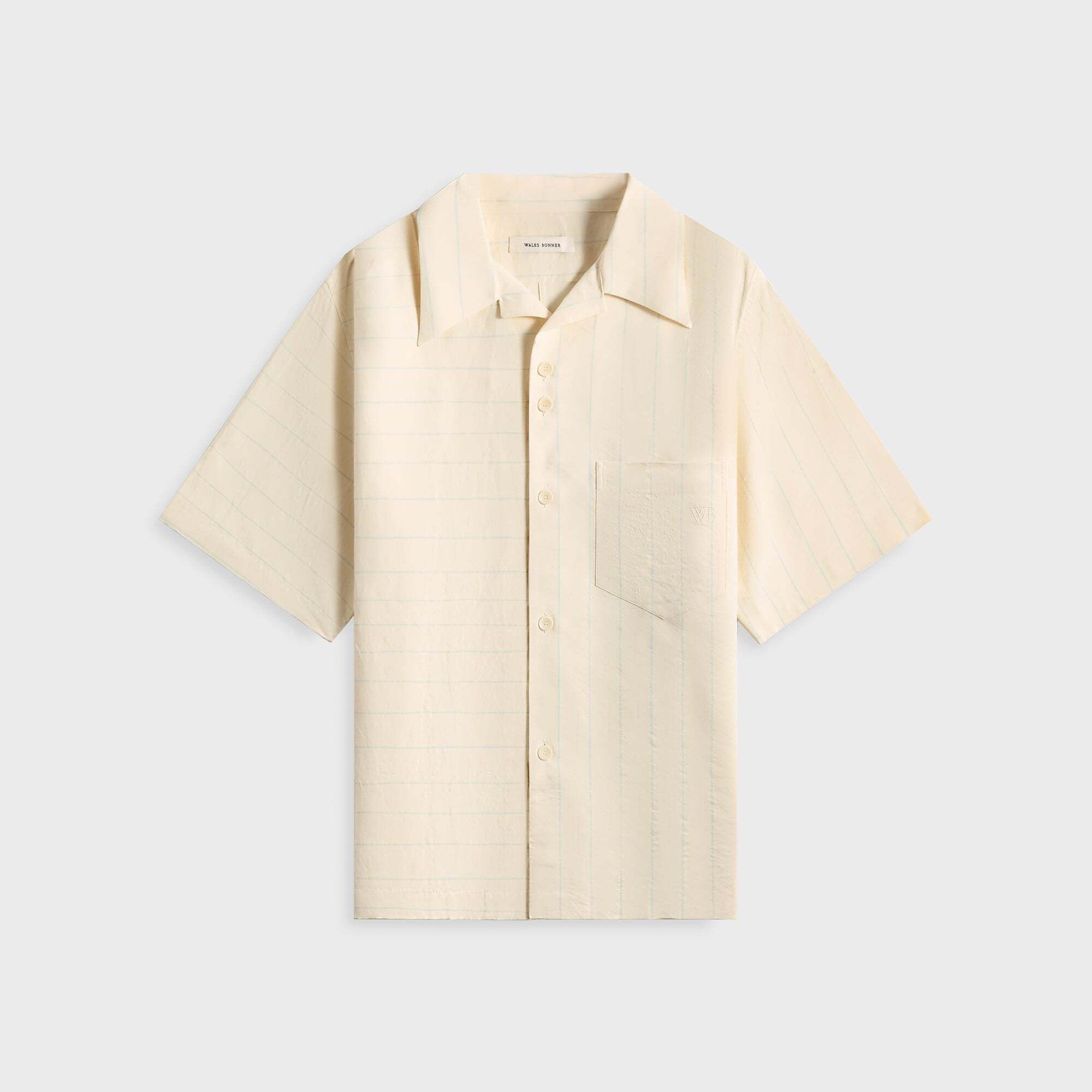 볼링 셔츠 화이트 Wales Bonner Highlife Bowling Shirt - White  8285180559488