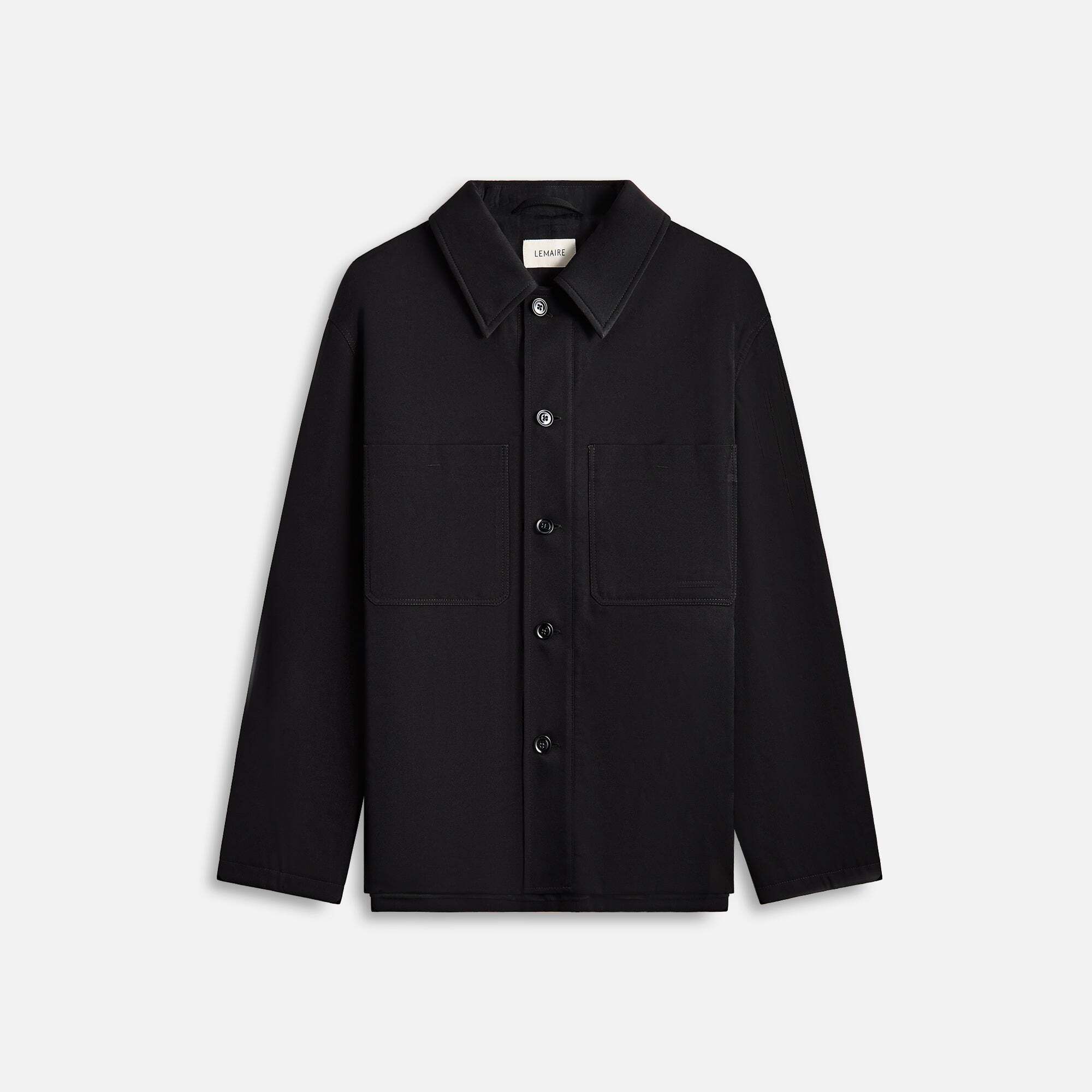 르메르 블루종 블랙 Lemaire Wadded Facing Blouson - Black 8284716925056