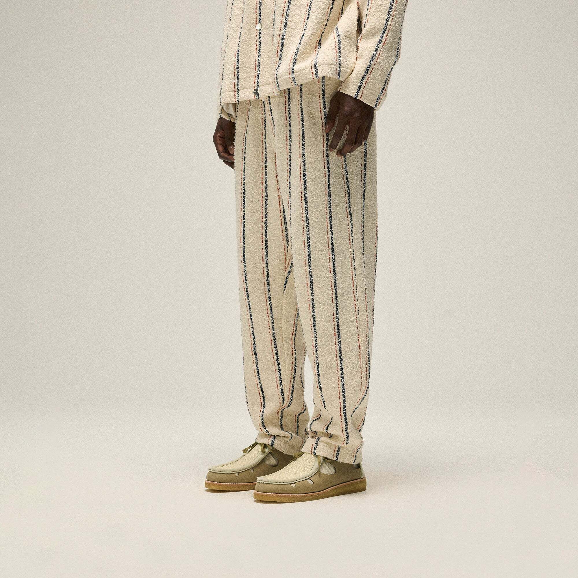 스트라이프 부클 팬츠 Kith Striped Boucle Barrow Pant - Whisper 8284981133440
