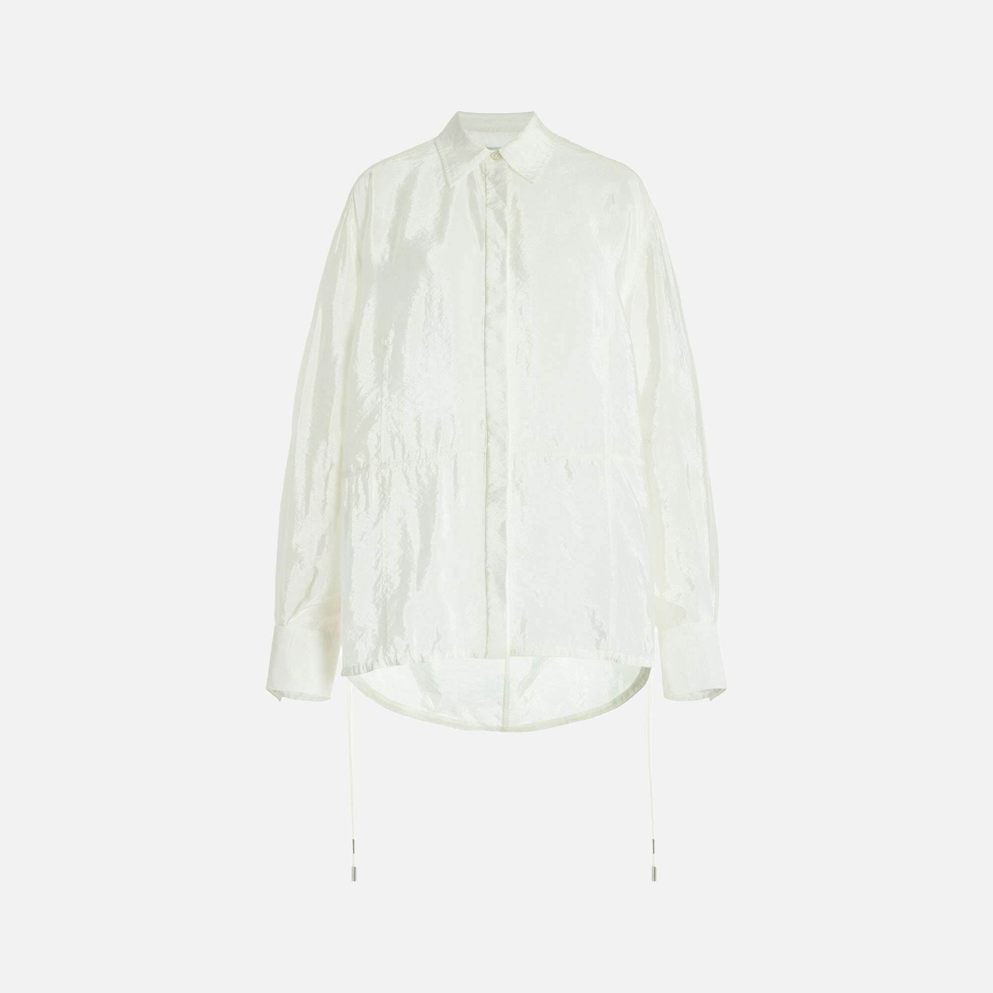 버튼 다운 패딩 화이트 SIMKHAI Laylah Parachute Button Down - White 8283277590656