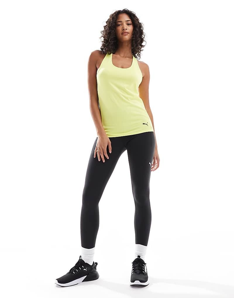 에센셜 PUMA Essential   Tanktop in Limettengrun mit Ringerrucken 207486484GELB