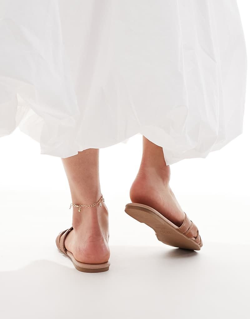 라이트 브라운 Sandalen in Hellbraun mit mehreren Riemchen 208237786Tan
