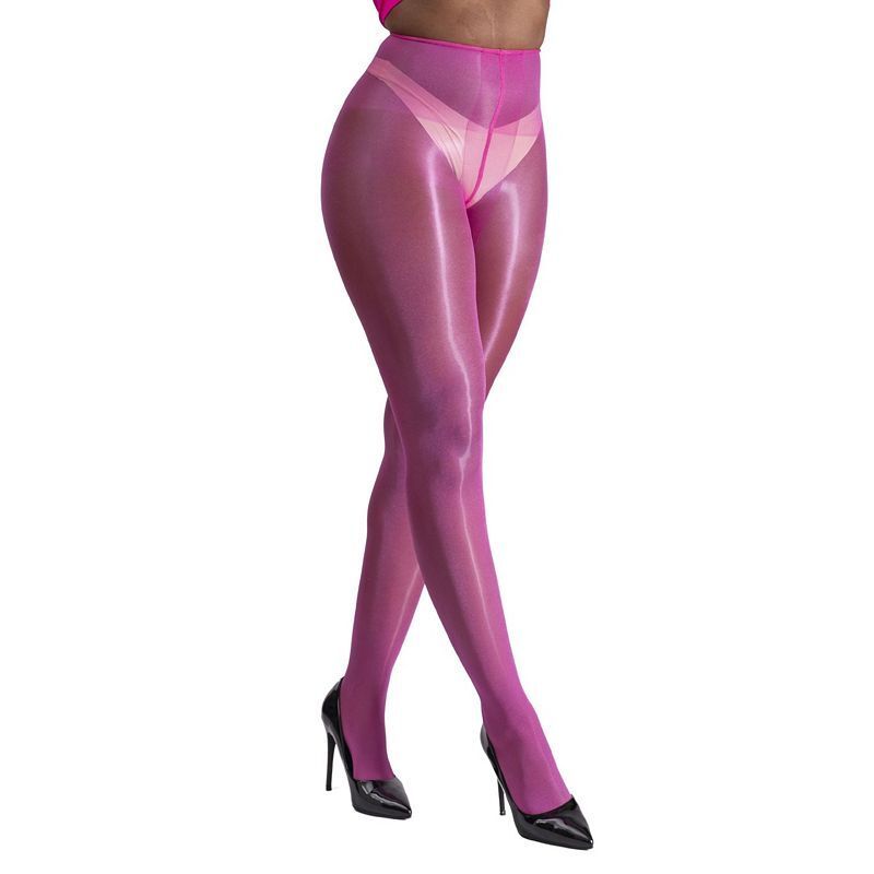 여성 샤이니 타이츠 Women's Lustrous Silky Shiny 40 Denier Semi-Opaque High-Waist Pantyhose Tights SKU11003-BL 21980800 Pink