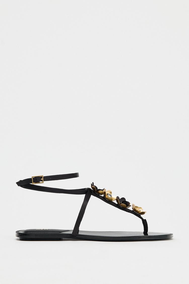 플로랄 플랫 샌들 FLORAL FLAT SANDALS 416640672
