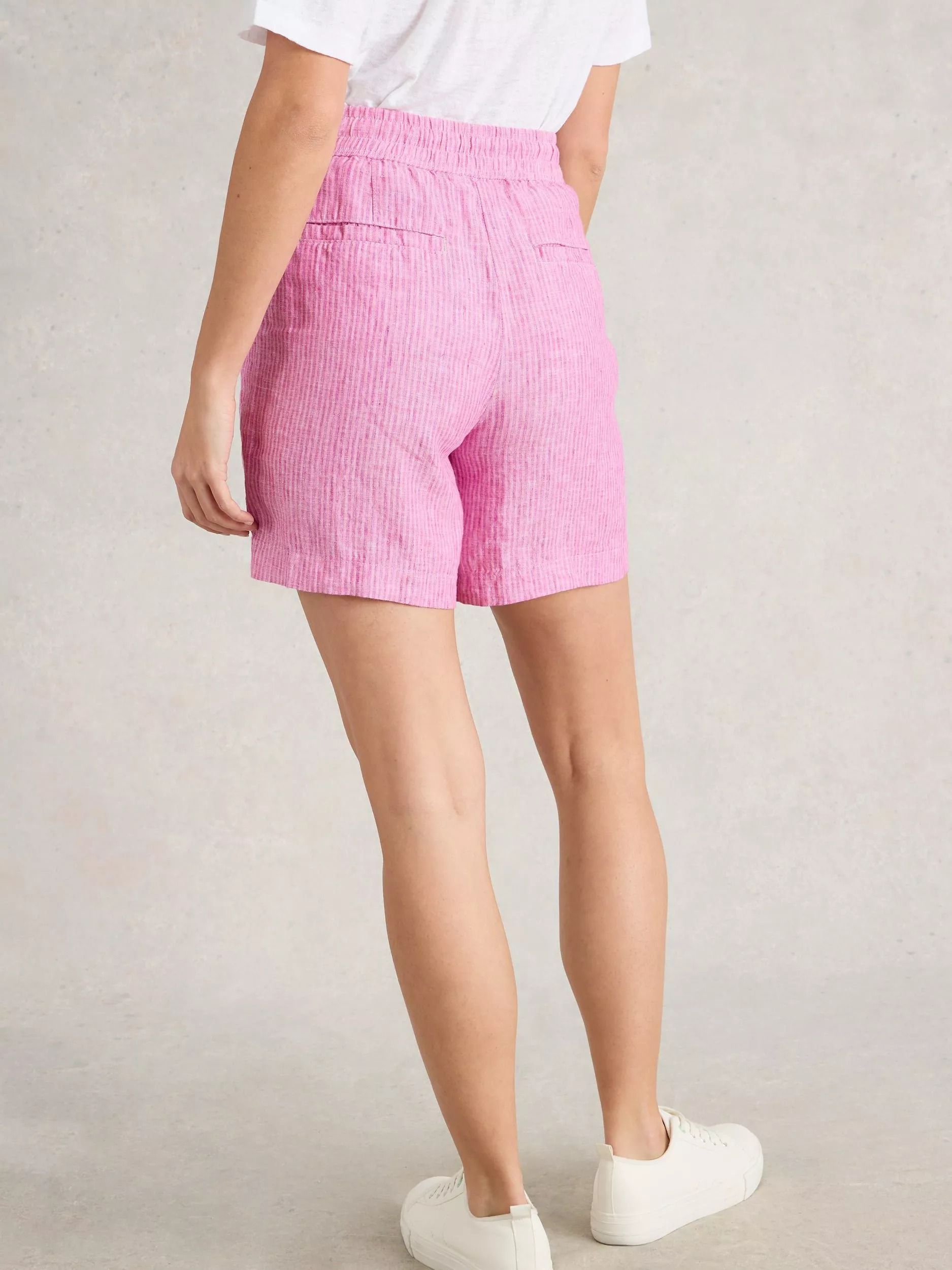 벨르 린넨 스트라이프 바지 Belle Linen Stripe Shorts, Pink/Multi 113310069