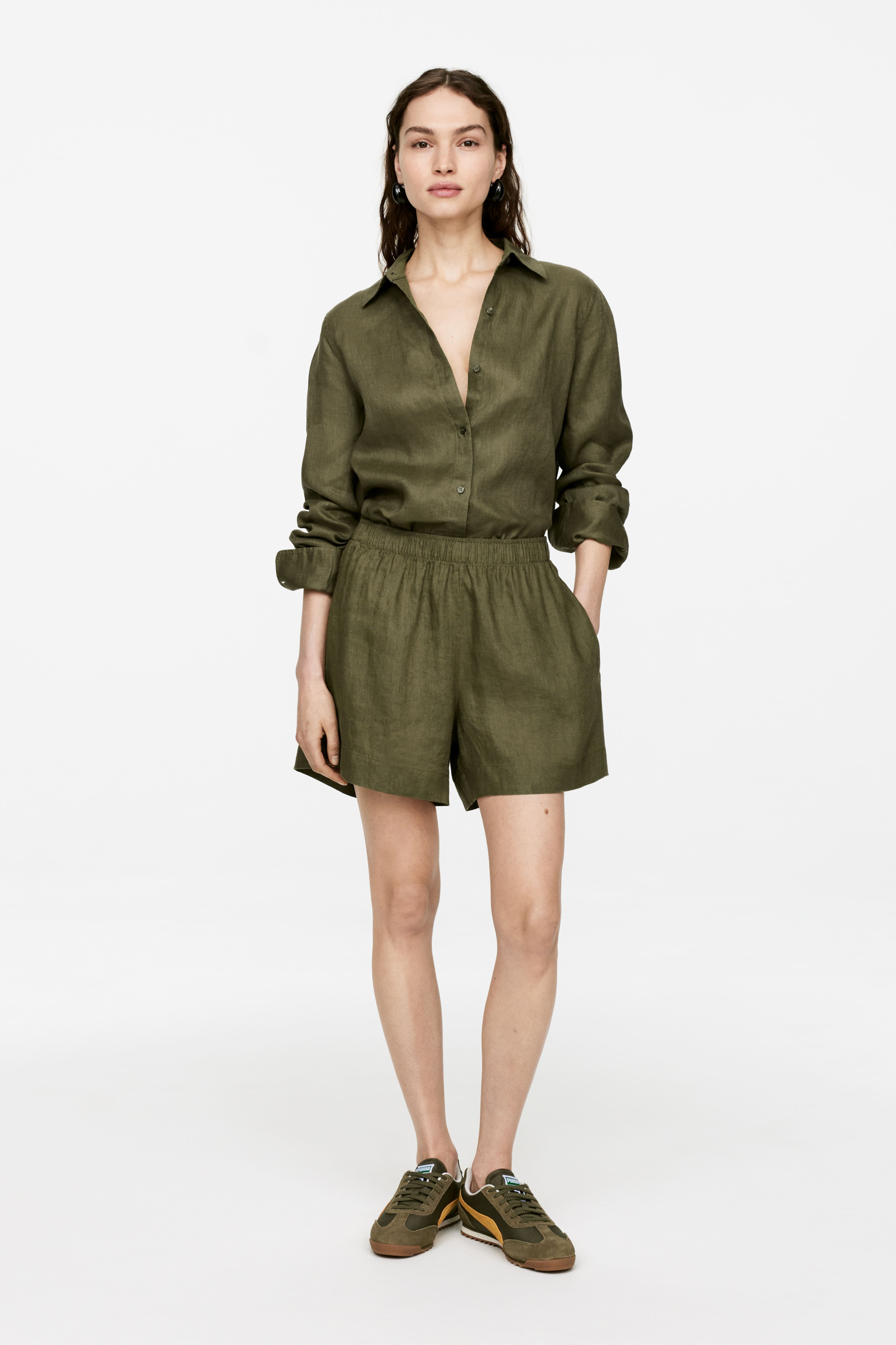린넨 바지 Linen Shorts 1276324001