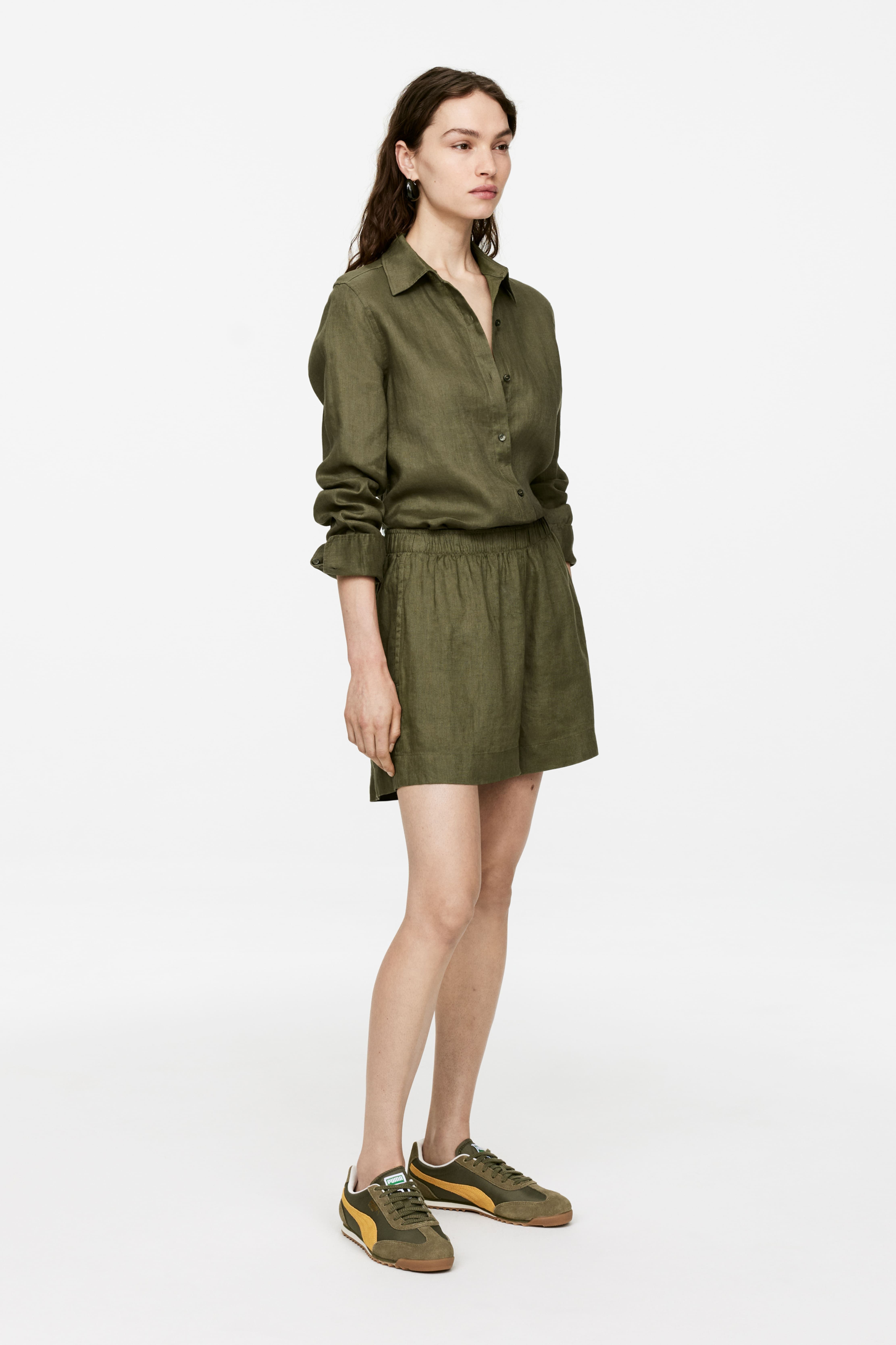 린넨 바지 Linen Shorts 1276324001