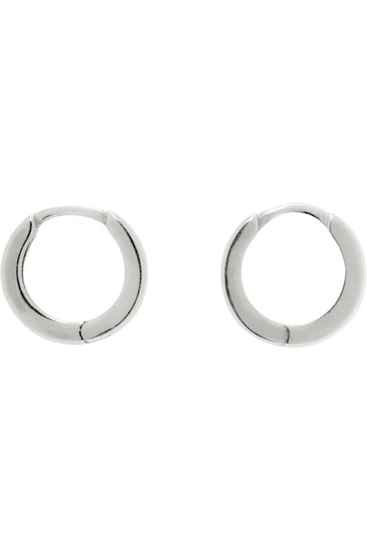 실버 클러치 후프 링 귀걸이 Silver Clutch Hoop Earrings 17731741
